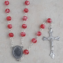 Glass beads rosary